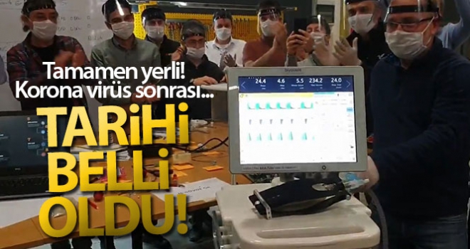 Yerli solunum cihazında ilk prototip üretildi, ilk teslimat 15 Nisan'da