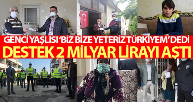 “Biz Bize Yeteriz Kampanyası'na destek 2 milyar TL'yi geçti”