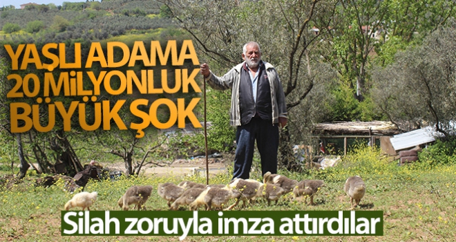 Yaşlı adama 20 milyonluk şok...