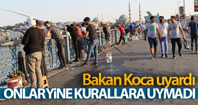 Bakan Koca uyardı, onlar yine kurallara uymadan balık tuttu