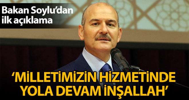 Milletimizin hizmetinde yola devam inşallah