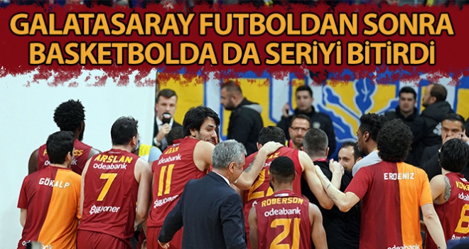 Galatasaray futboldan sonra basketbolda da Fenerbahçe'yi deplasmanda yenememe serisini bitirdi