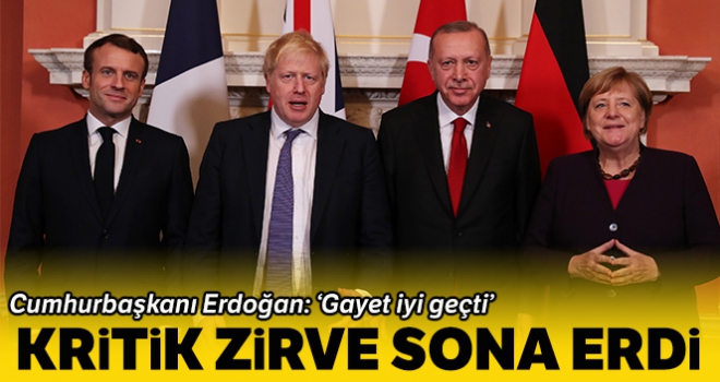 Cumhurbaşkanı Erdoğan'dan Londra'daki zirvesi sonrası ilk açıklama