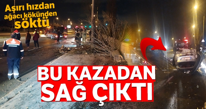 Bakırköy'de ortalığı savaş alanına çeviren kazadan sağ çıktı