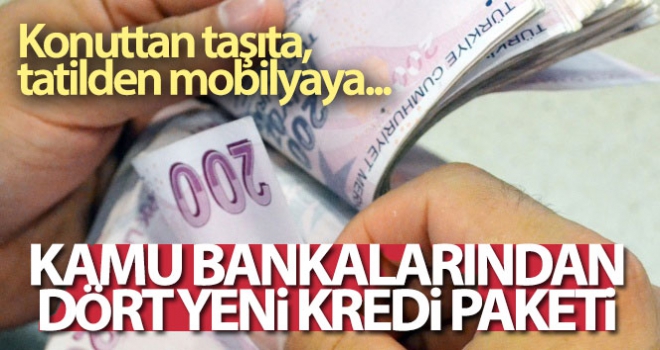 Kamu bankalarından yeni kredi paketi