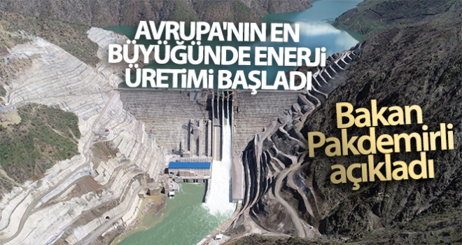 Bakan Pakdemirli: 'Avrupa'nın en büyüğünde enerji üretimi başladı'