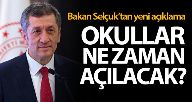 Normalleşme süreci beklendiği şekilde devam ederse okulları 1 Haziran'da açarız