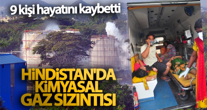 Hindistan'da kimyasal gaz sızıntısı: 9 ölü