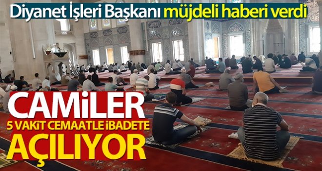 Camileri sabah, akşam ve yatsı vakitlerinde de cemaatle namaza açıyoruz