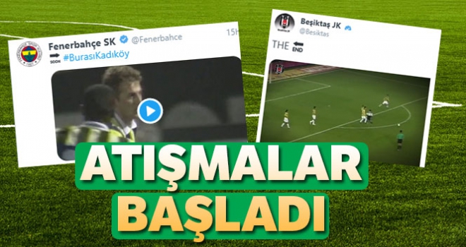 Derbi sosyal medya da başladı