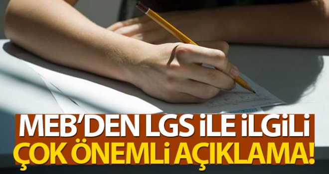 LGS kılavuzu yayımlandı