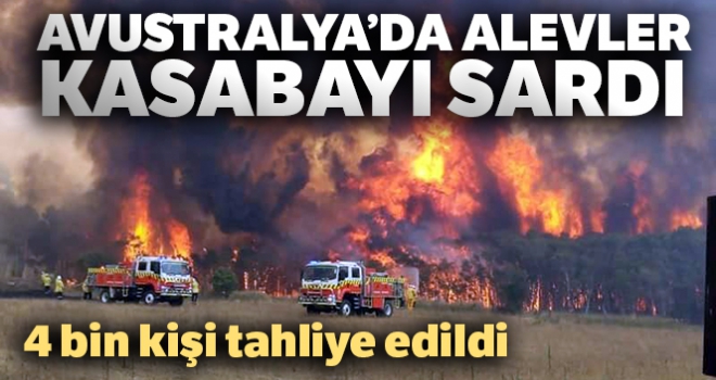 Avustralya'da alevler kasabayı sardı: 4 bin kişi tahliye edildi