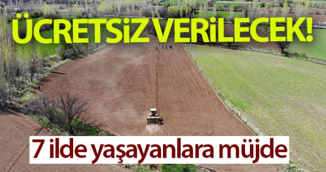 Çiftçiye hazineden ücretsiz arazi