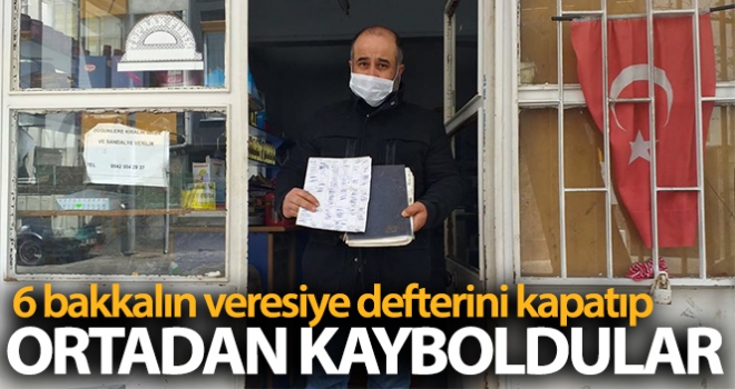 6 bakkalın veresiye defterindeki borçları ödeyip ortadan kayboldular