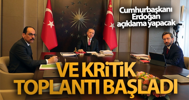 Cumhurbaşkanlığı kabinesi video konferansla toplandı