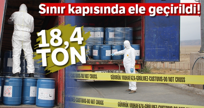 Gürbulak sınır kapısında 18,4 ton siyanür yakalandı