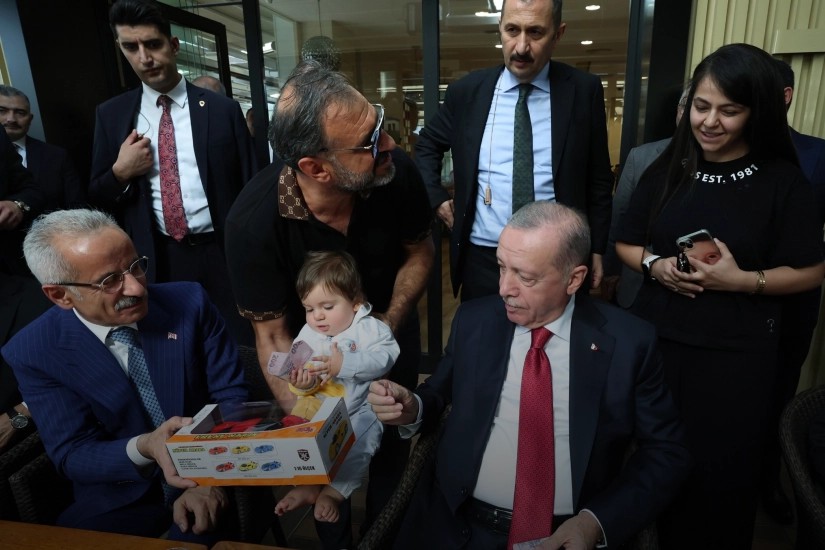 Cumhurbaşkanı Erdoğan'dan 'tatlı' sohbet