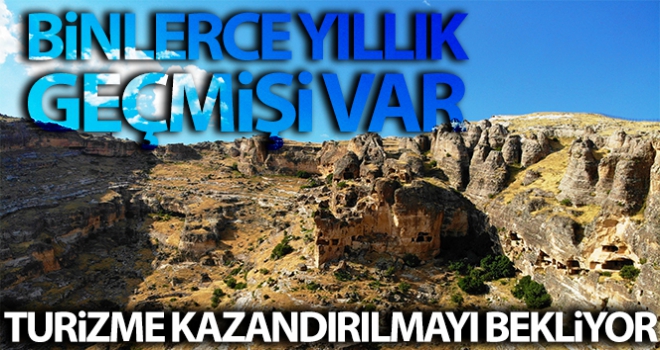 Binlerce yıllık geçmişi bulunan Hasuni Mağaraları turizme kazandırılmayı bekliyor