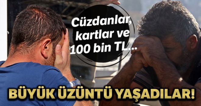 İnşaat işçileri paralarının yanışını izledi