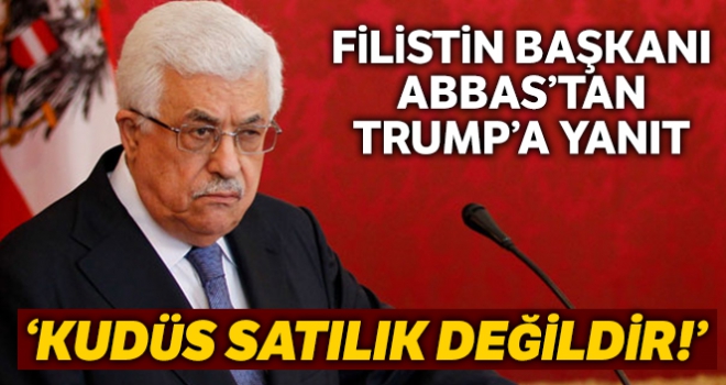 Filistin Devlet Başkanı Abbas'tan Trump'a tepki: 