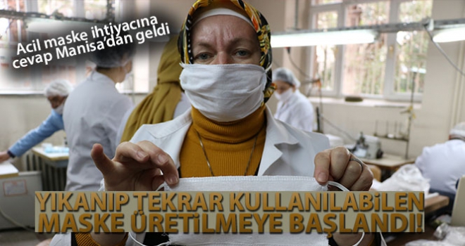 Bakanlık kutladı, yıkanıp tekrar kullanılabilen maskeler acil ihtiyaca cevap verecek