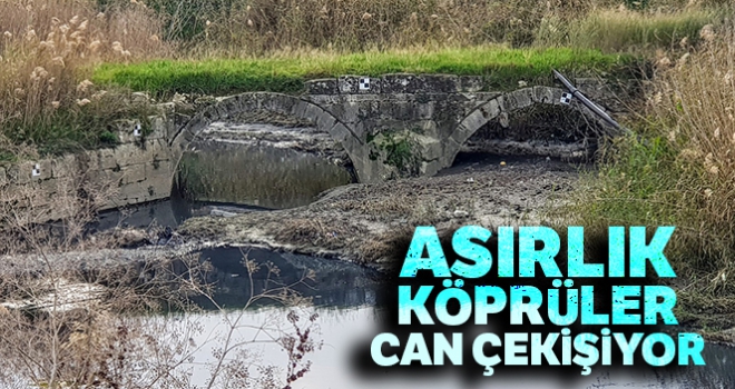 Asırlık köprüler can çekişiyor