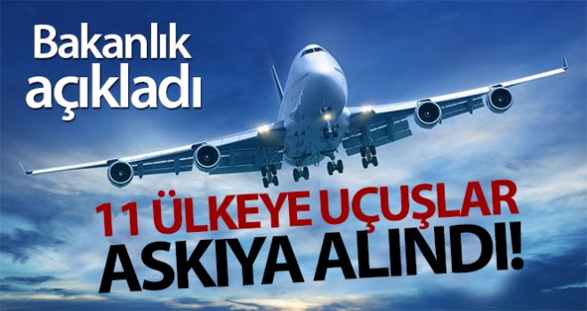 11 ülkeye uçuşları askıya aldı