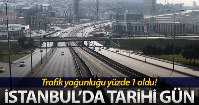 İstanbul'da trafik yoğunluğu tarihi değeri gördü