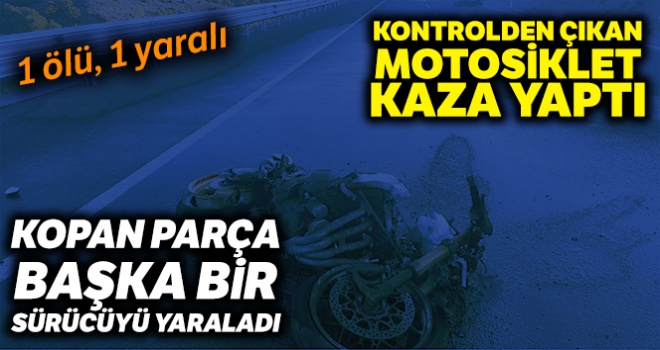 Konya'da motosiklet kazası: 1 ölü, 1 yaralı