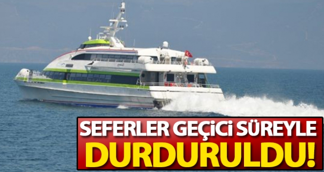 BUDO seferleri durduruldu