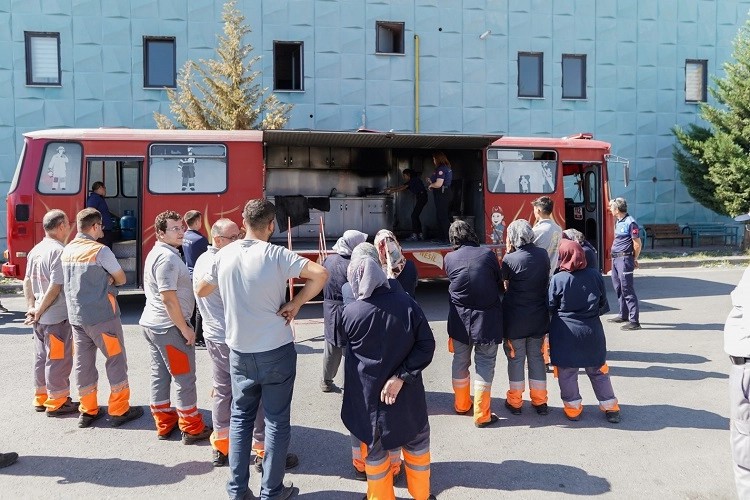 Kayseri Melikgazi'de personele yangın eğitimi