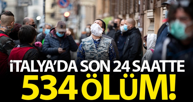 İtalya'da son 24 saatte 534 kişi öldü, can kaybı 24 bin 648'e yükseldi