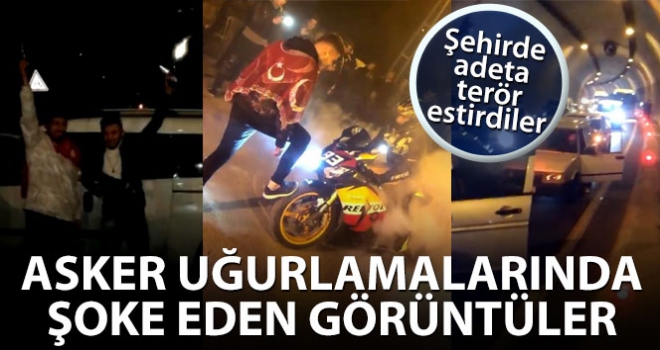 İstanbul'da asker uğurlamalarında şoke eden görüntüler