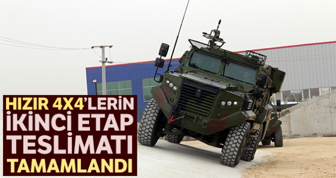 ‘Hızır 4x4 Taktik Tekerlekli Zırhlı Araçları'nın ikinci etap teslimatı tamamlandı