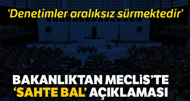 Tarım ve Orman Bakanlığından Meclis'te 