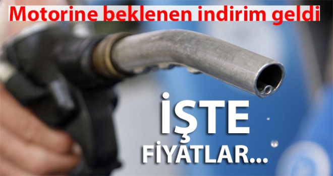 Motorine beklenen indirim geldi