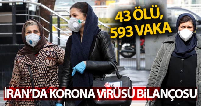 İran'da korona virüsü bilançosu: 43 ölü, 593 vaka