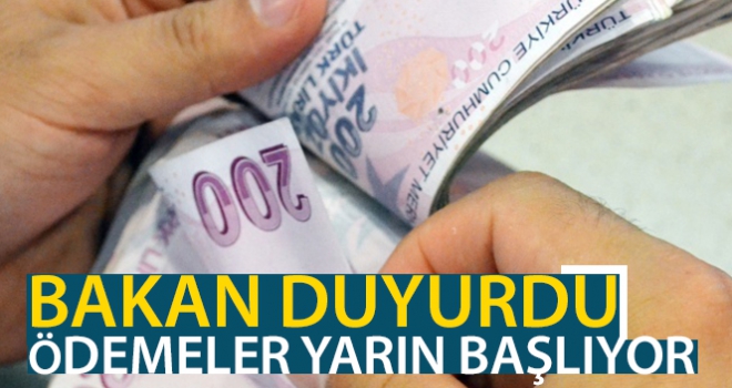 Üreticilere 1 milyar 881 milyon liralık destek ödemesi yarın başlıyor