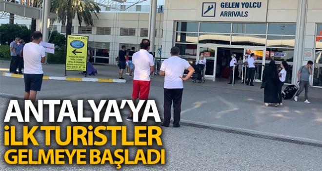 Antalya'ya ilk turistler gelmeye başladı