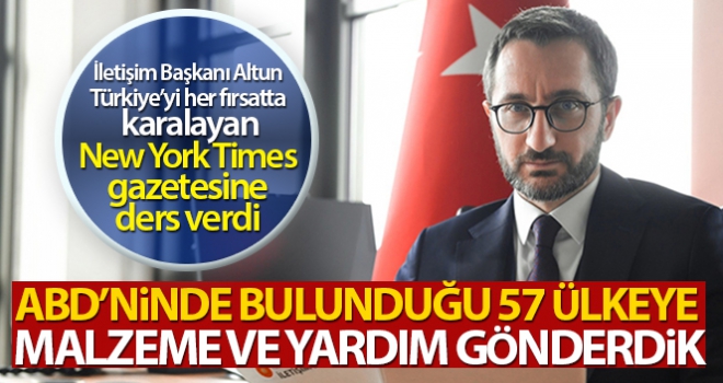 İletişim Başkanı Altun New York Times gazetesine bir mektup kaleme aldı