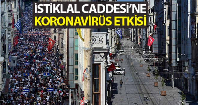 Koronavirüs öncesi ve sonrası İstiklal Caddesi