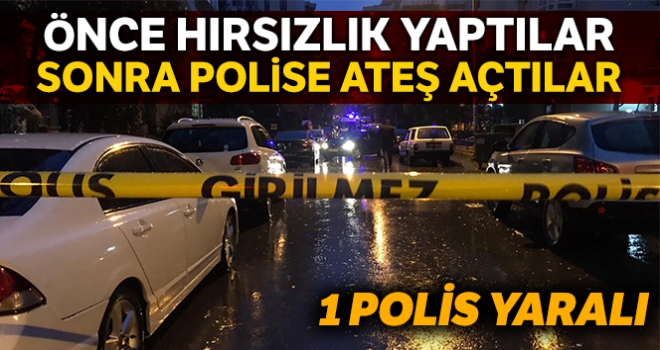 Kadıköy'de hırsızlık şüphelileri polise ateş açtı: 1 polis yaralı