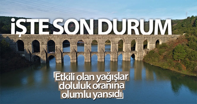 Barajların doluluk oranı yüzde 69 oldu