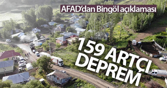 AFAD: '159 artçı deprem meydana geldi'