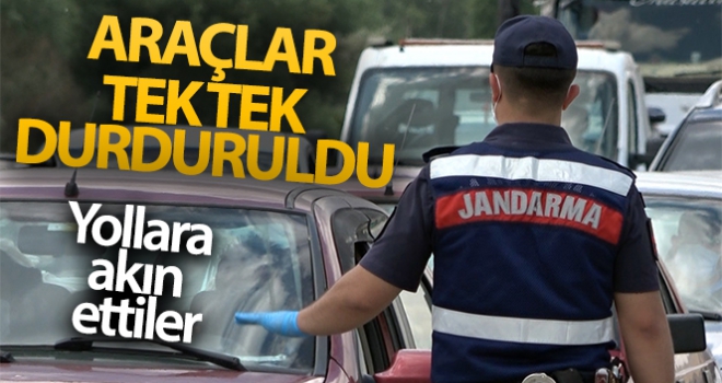 Ankara-Samsun karayolunda araçlar tek tek durduruldu