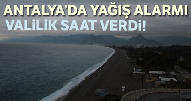 Antalya Valisi'nden yağış açıklaması! 12 Aralık Antalya'da okullar tatil mi?