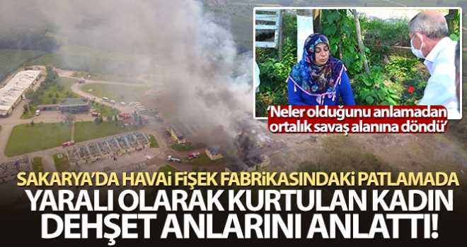 Patlamadan hafif yaralı olarak kurtulan kadın o dehşet anlarını anlattı