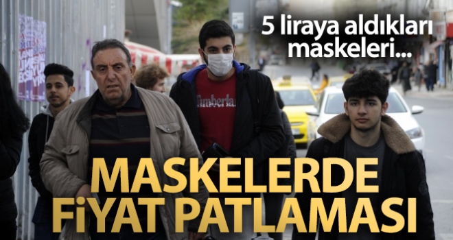 Tıbbi maskede fiyat patlaması