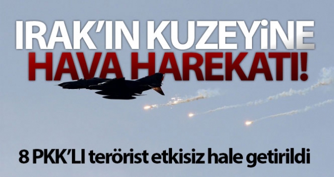 Irak'ta 8 PKK'lı terörist hava harekâtıyla etkisiz hale getirildi!