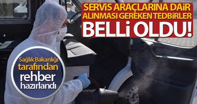 Sağlık Bakanlığından Covid-19'a karşı personel servis araçlarıyla ilgili alınması gereken önlemler